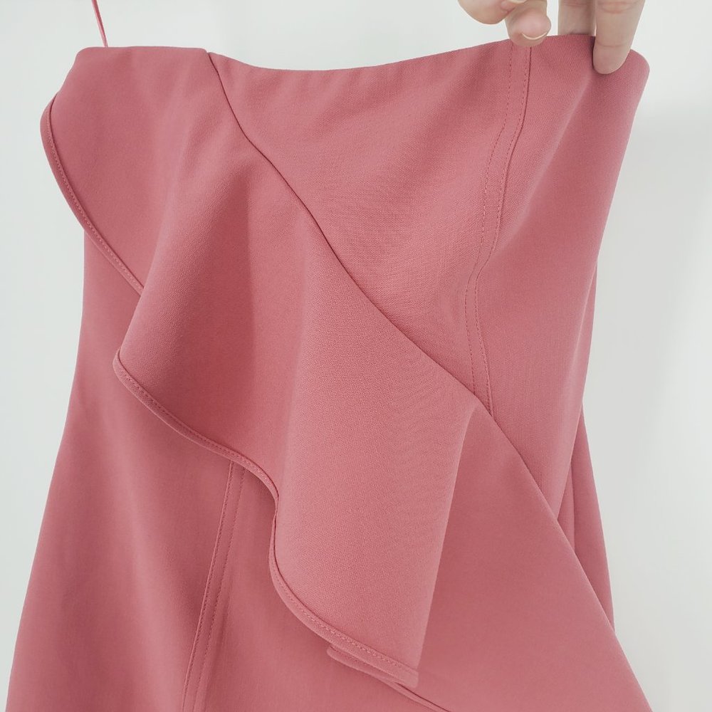 NWT Likely Monetta Strapless Ruffle Dress Pink - Picture 3 of 11